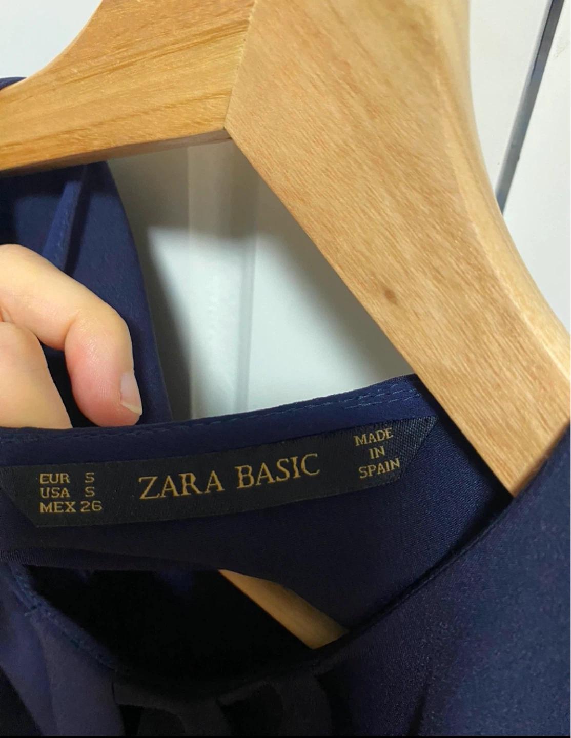 ZARA BASIC 네이비 프릴 원피스 S 3