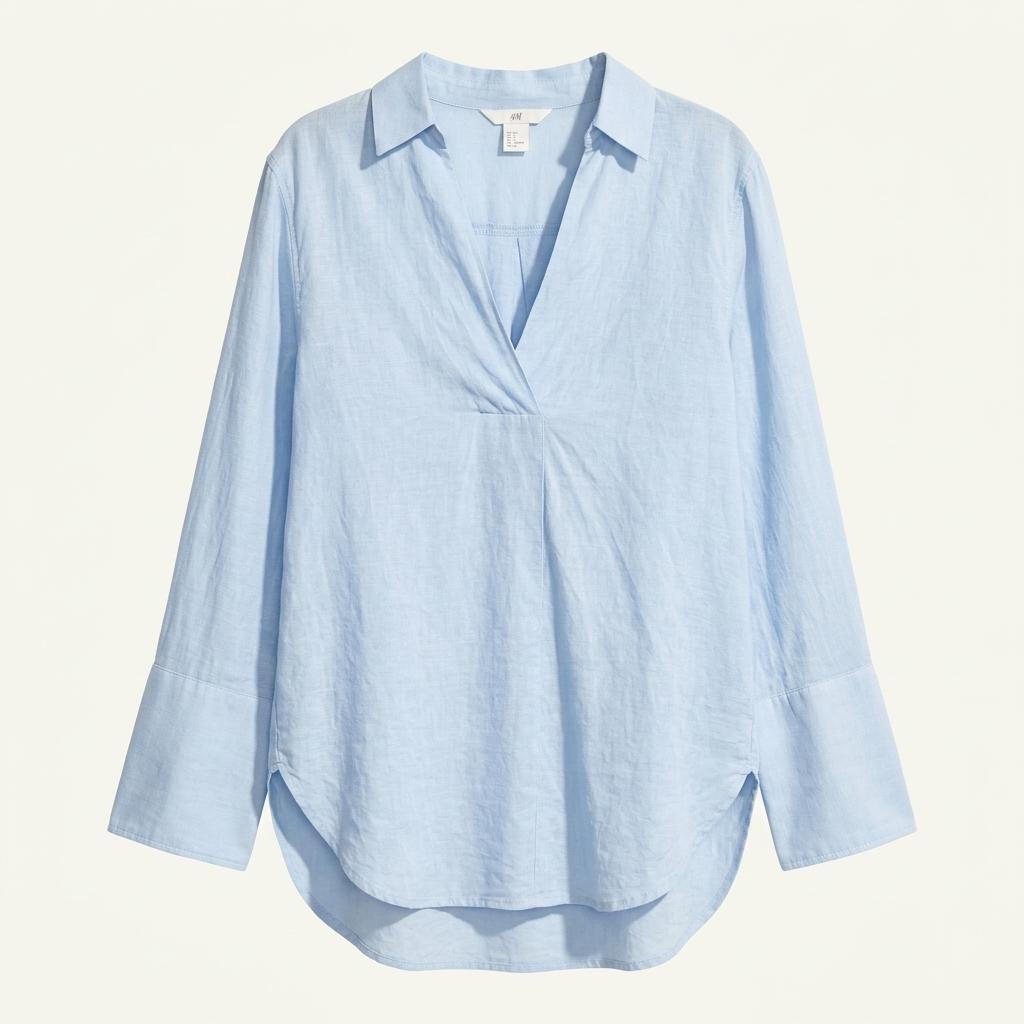 H&M 라이트블루 여름 셔츠