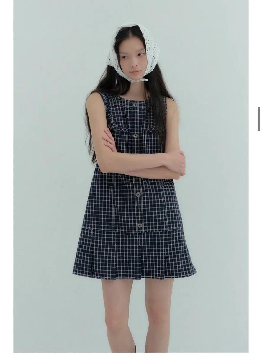 플로움 Komorebi Check Dress m사이즈 2