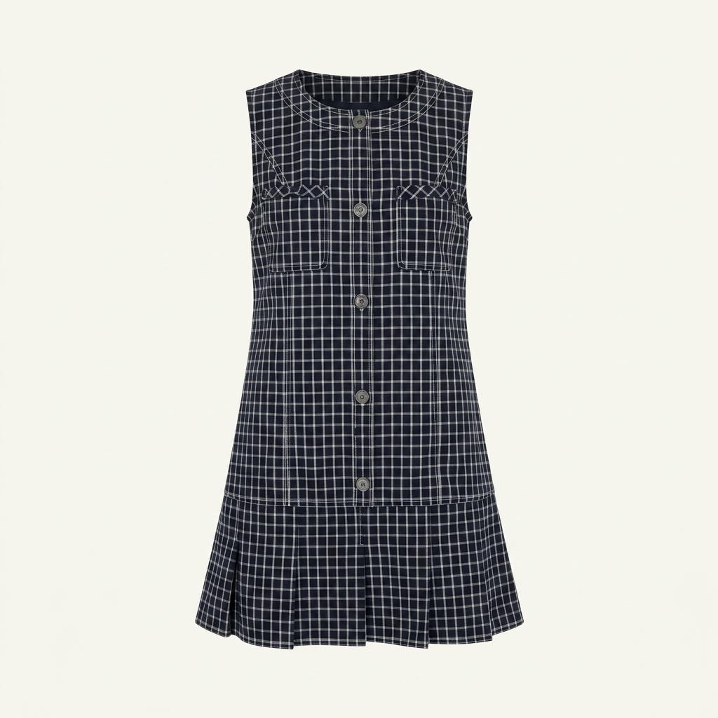 플로움 Komorebi Check Dress m사이즈