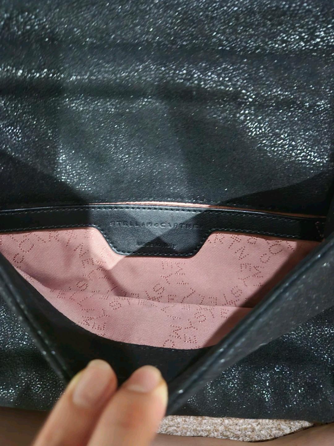 스텔라 맥카트니 블랙 체인 크로스 및 숄더백 6