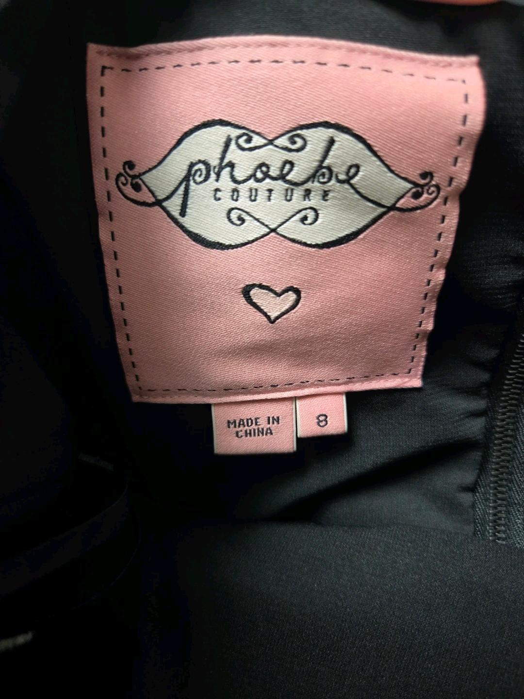 Phoebe Couture 블랙 레이스 원피스  4
