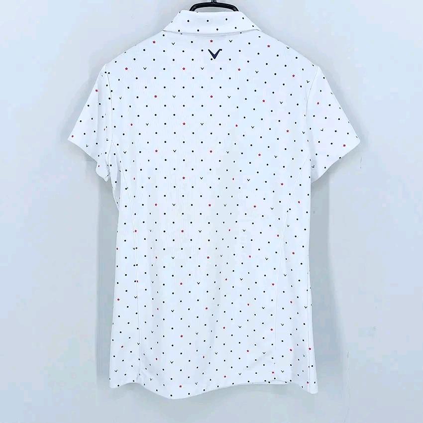 캘러웨이 여성 여름 골프카라반팔티 화이트 (HU46406) 3