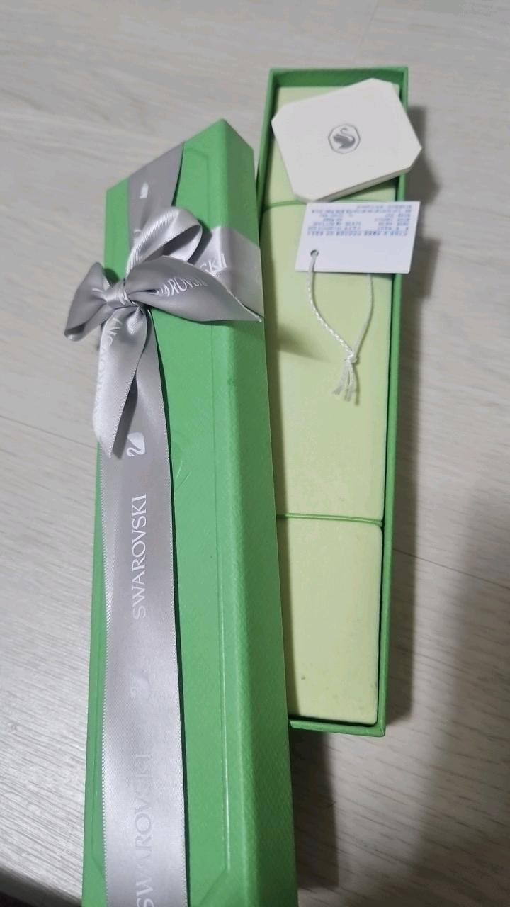 스와로브스키 핑크 크리스탈 테니스 목걸이 2