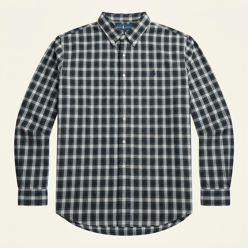 CA641 2XL 폴로 00s 모던 블랙워치 체크 셔츠 남방 1