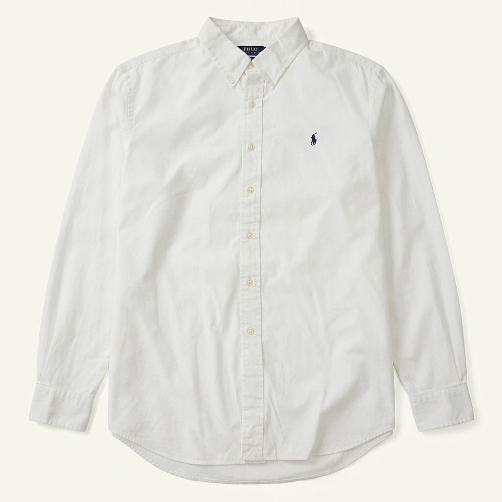 CA643 2XL 폴로 커스텀핏 화이트 셔츠 남방 1