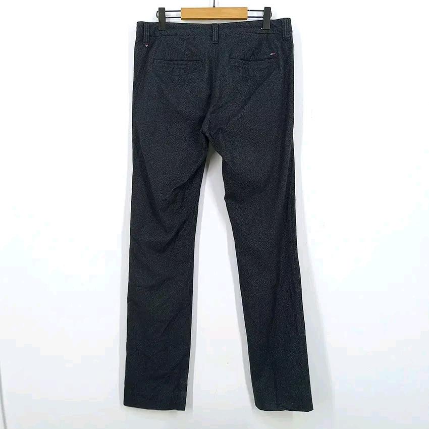 타미힐피거 남성 춘추 일자 약스판 면팬츠 차콜 (HU43590) 3