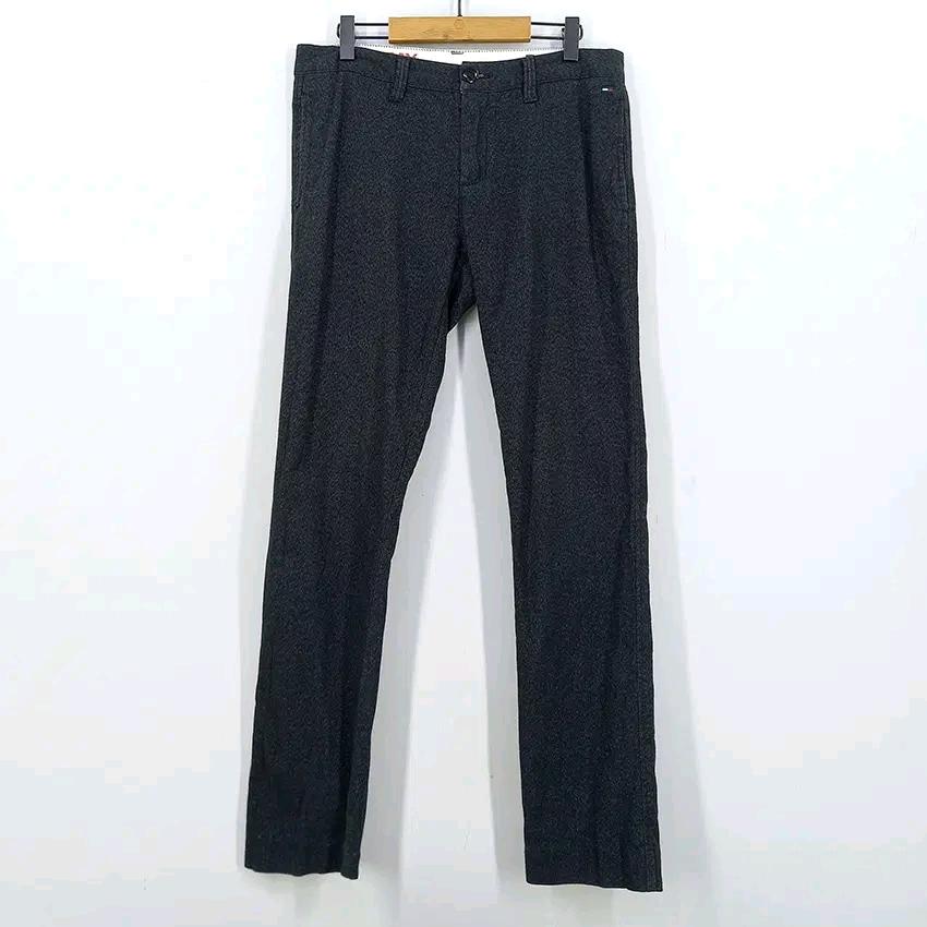 타미힐피거 남성 춘추 일자 약스판 면팬츠 차콜 (HU43590) 2