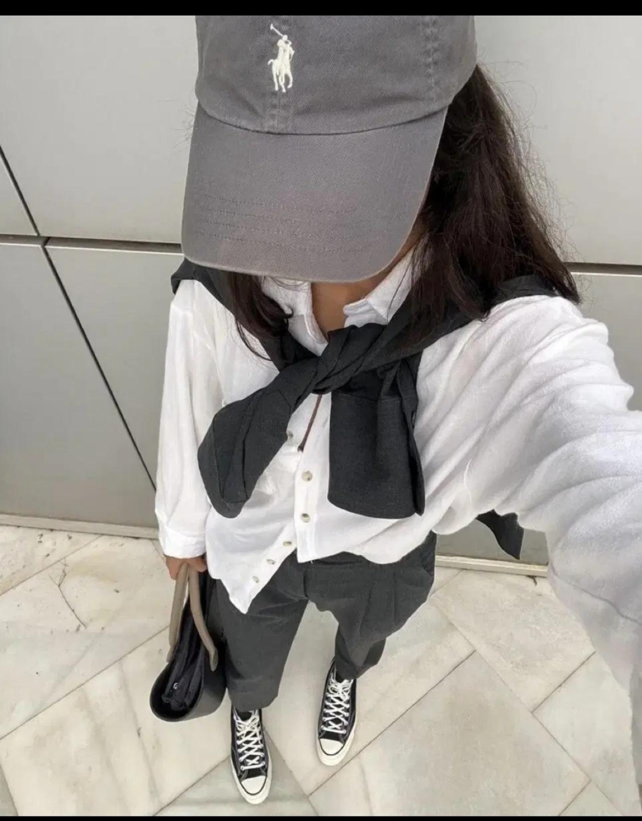 폴로 랄프 로렌 코튼 치노 볼캡 그레이 3