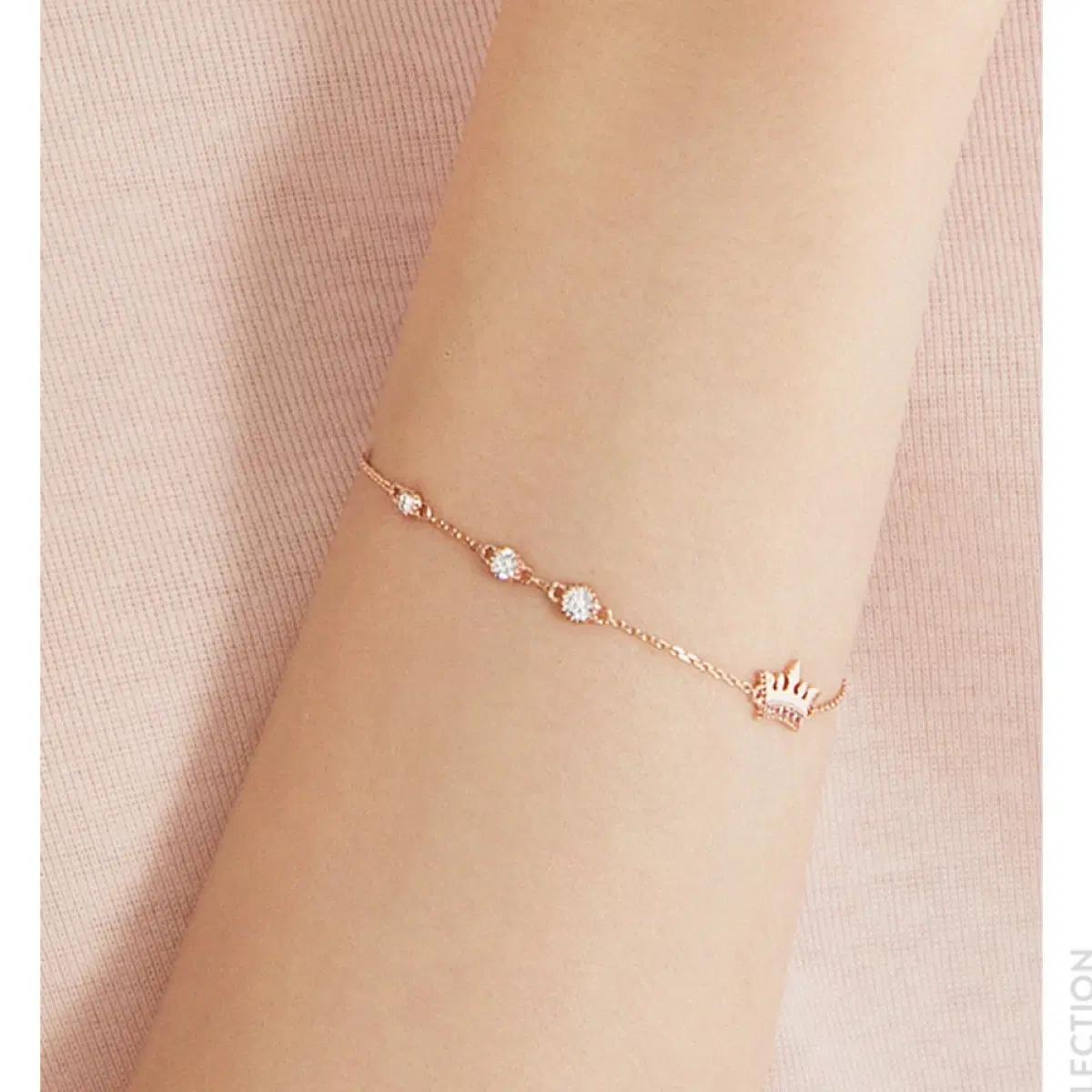 제이에스티나 Tiara 14K 로즈골드 팔찌 6