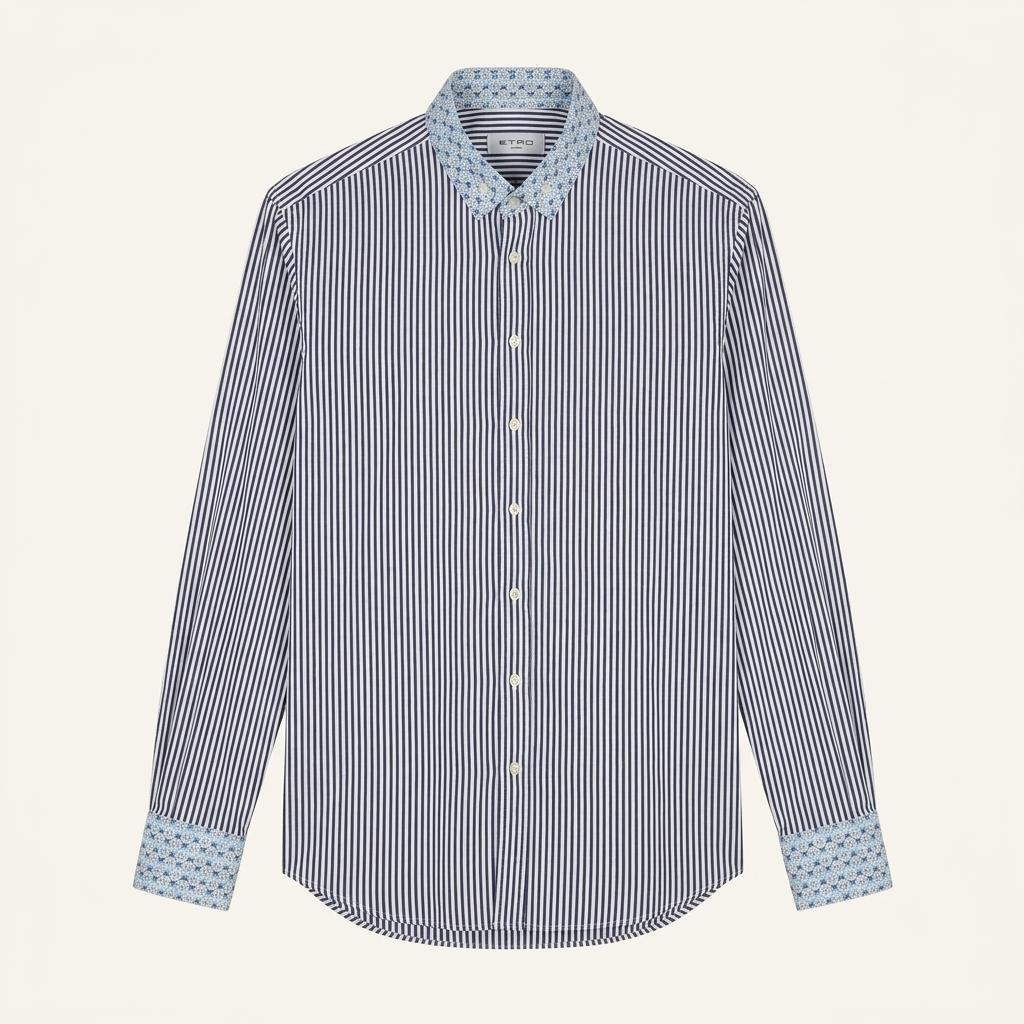 ETRO 스트라이프 패턴 셔츠