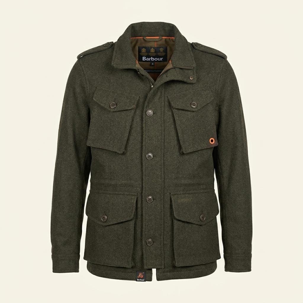 Barbour 울 필드 자켓 .415