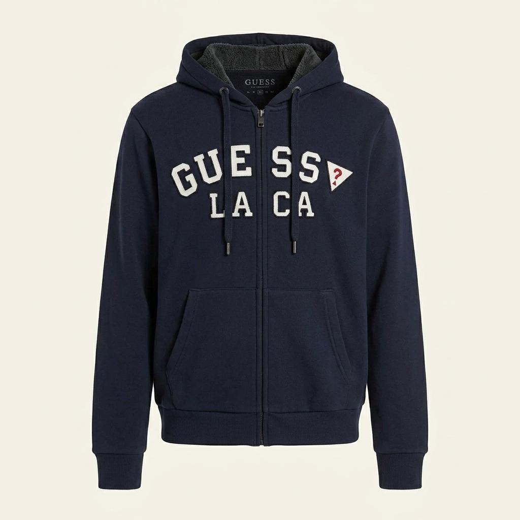 L 게스 GUESS 네이비 후드집업 C690 1