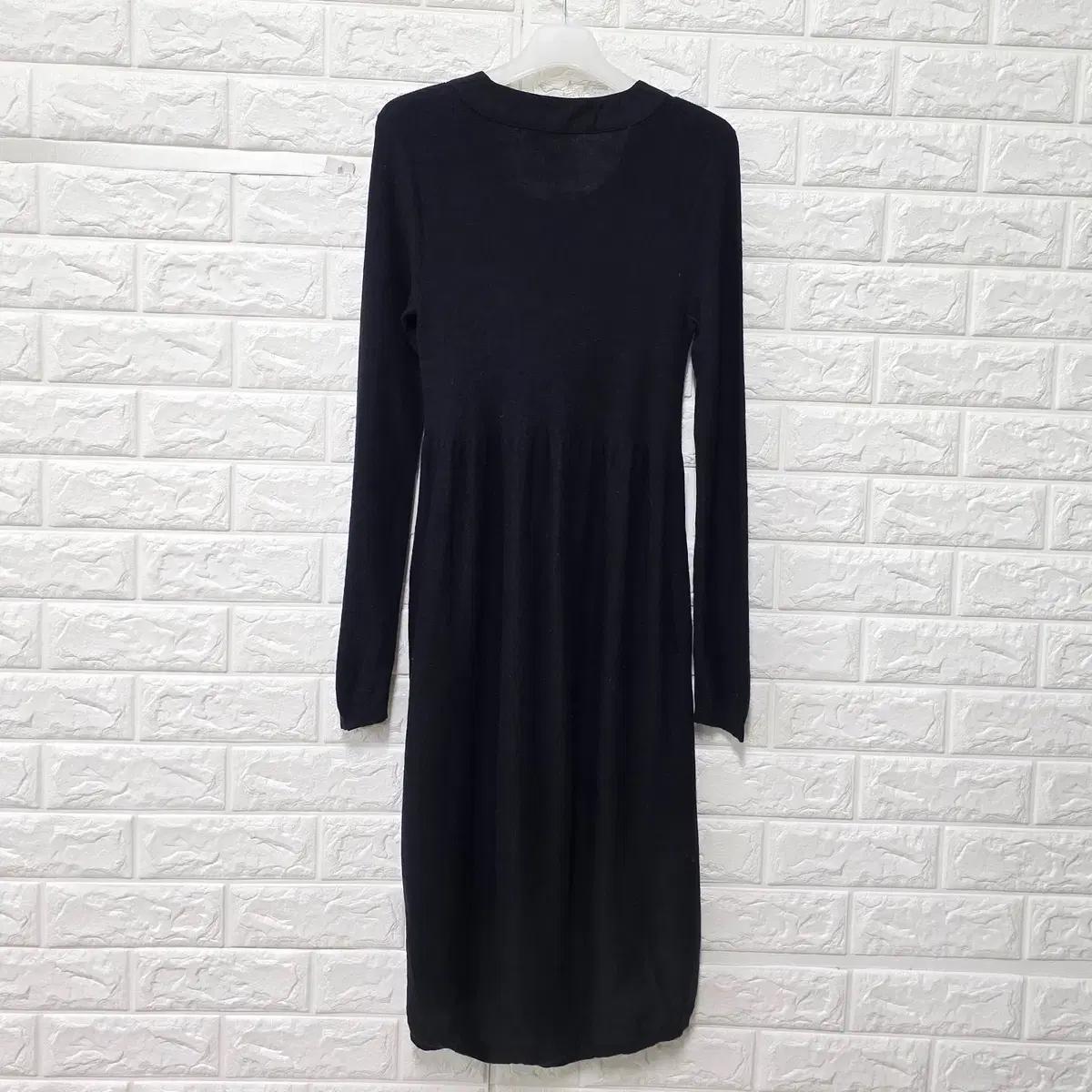 S 도나카란 DKNY 블랙 캐시미어 원피스  E633 5