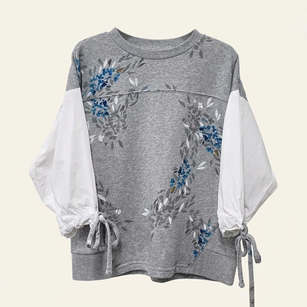 Free 도나카란 DKNY 그레이 블라우스 E634 1