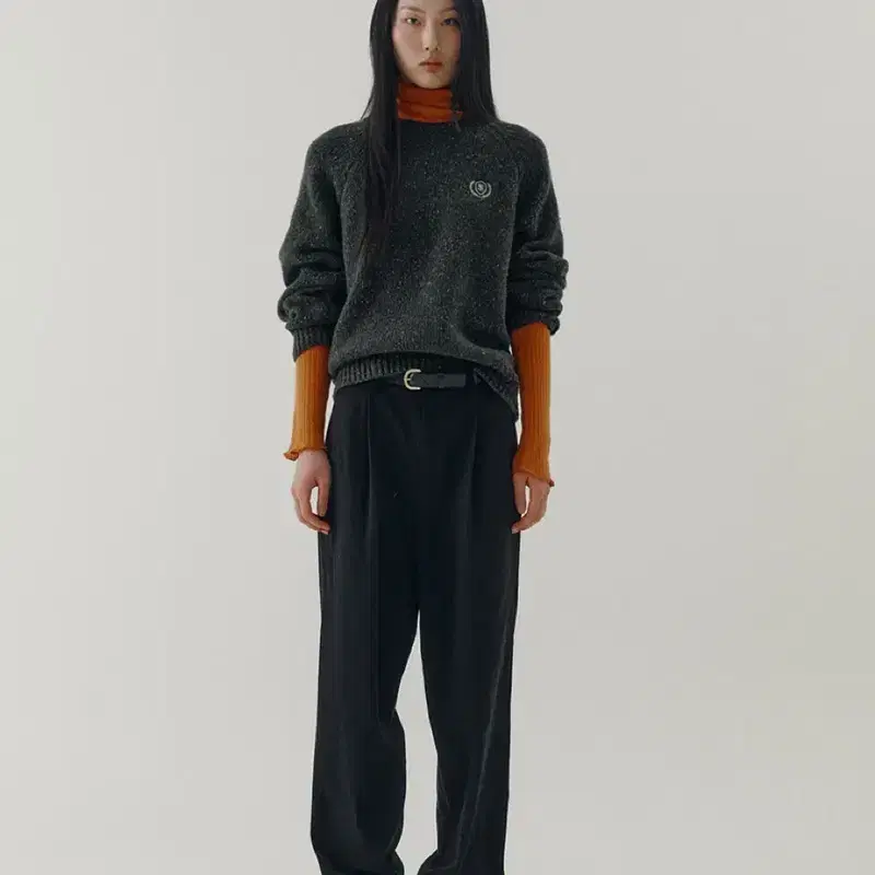 시엔느 덴버 울 니트 카키 Denver Wool Knit 2