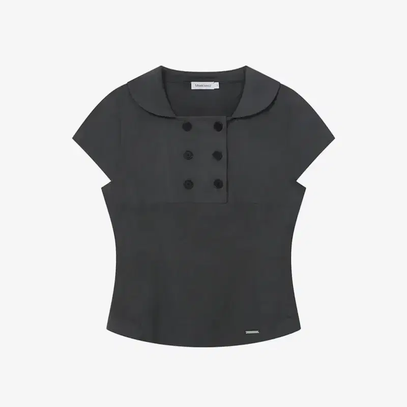 미세키서울 Double button shirts top CHARCOAL 3