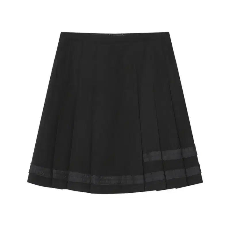 미세키서울 Trimmed midi skirt BLACK 2