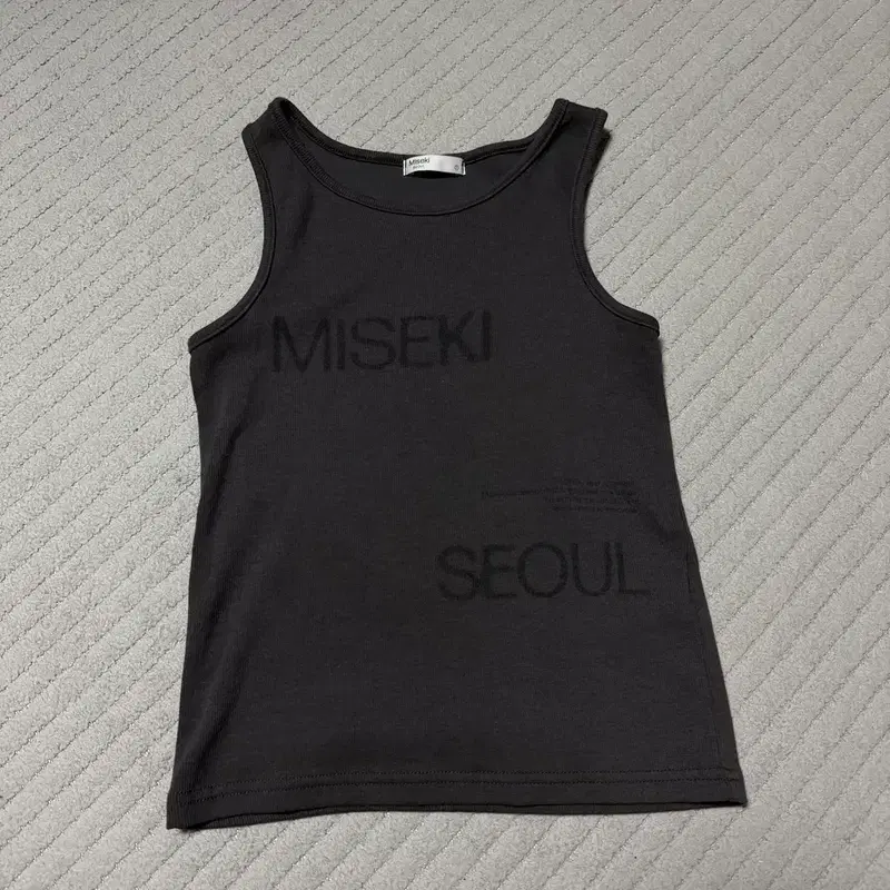 [새상품] 미세키서울 Logo crop sleeveless CHARCOA 5
