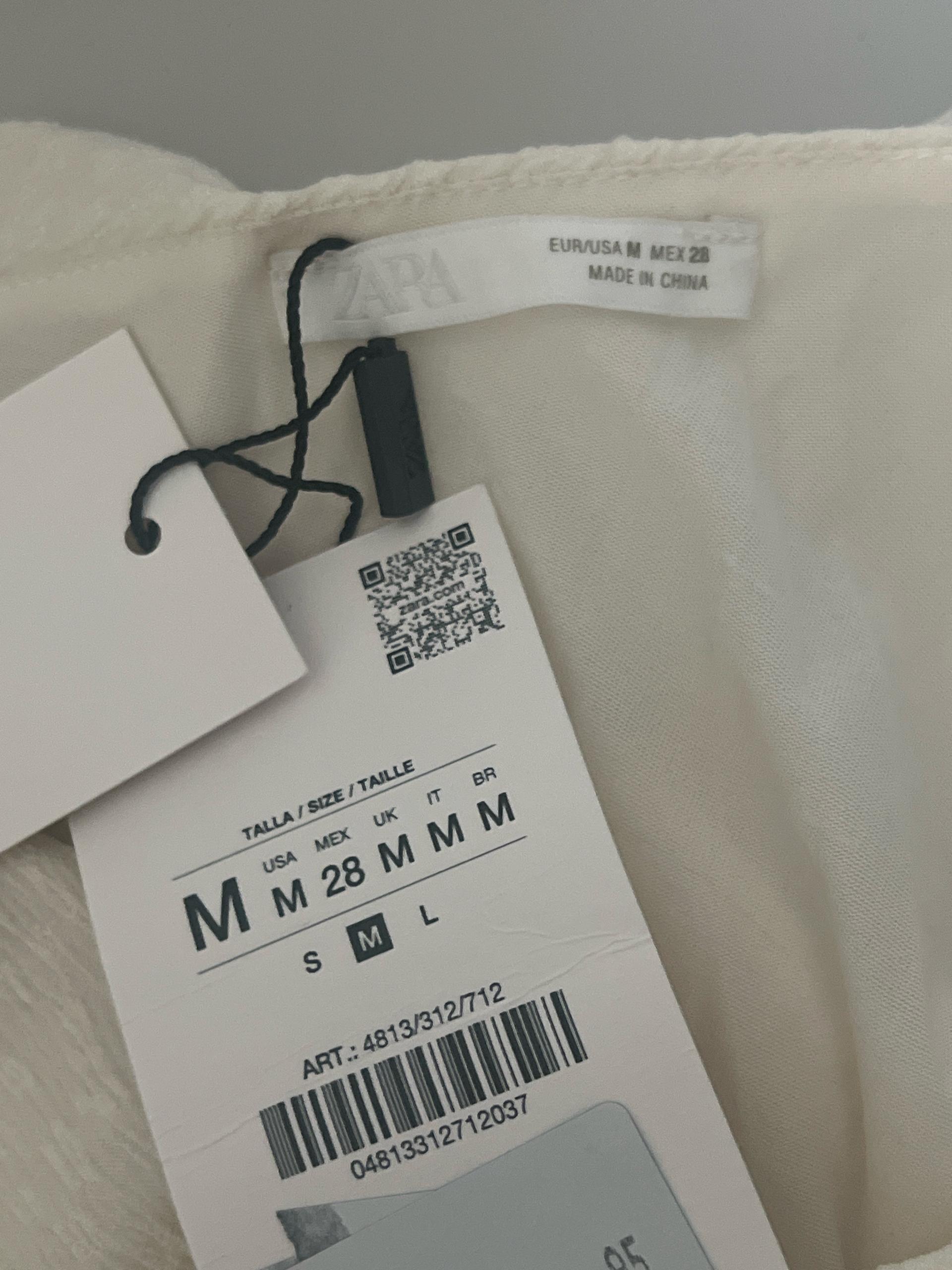 자라 원숄더 셔링 롱 원피스 아이보리 8