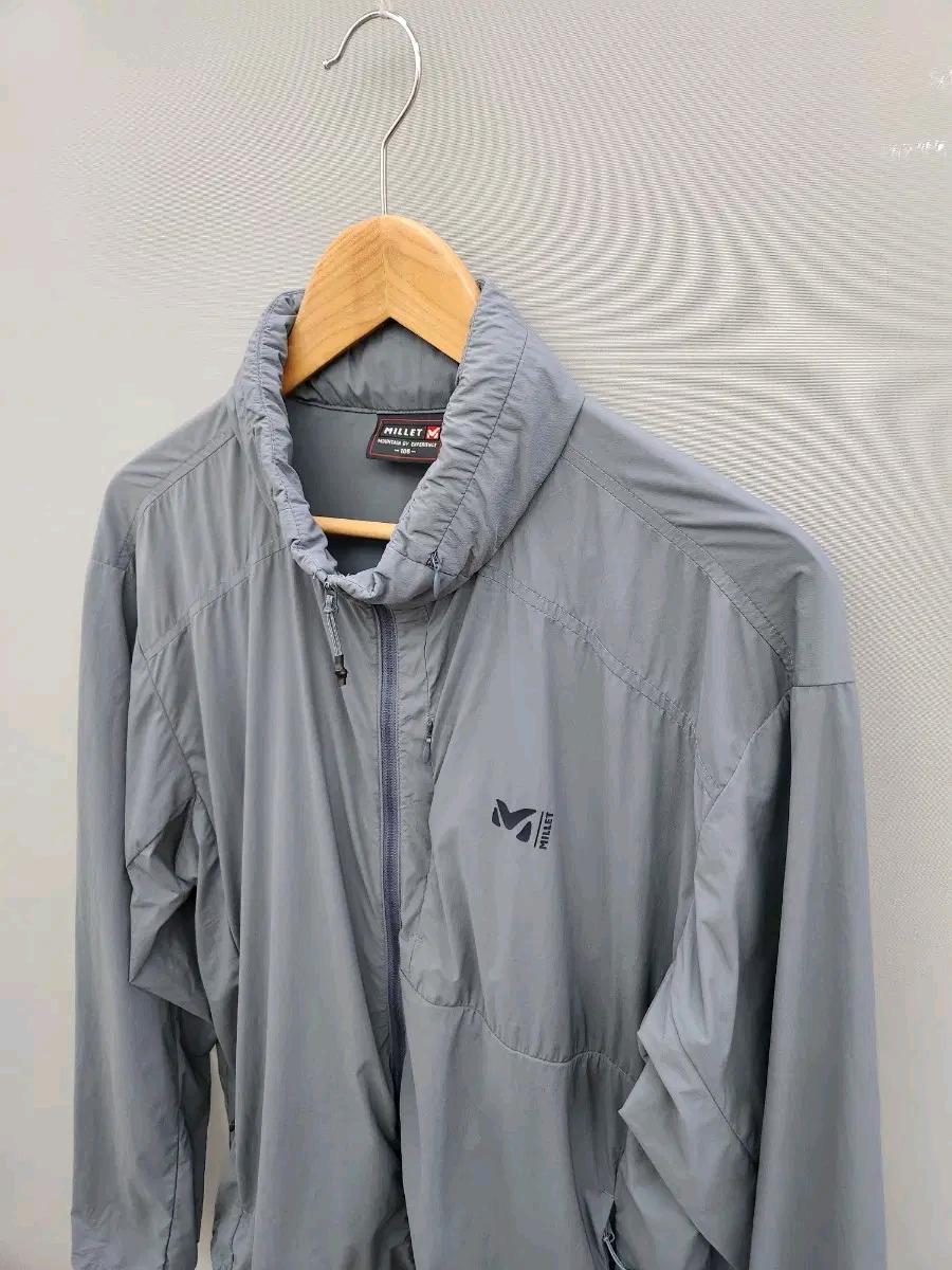 [105/XL] 밀레(MILLET) 경량 패커블 바람막이 자켓 (그레이) 4