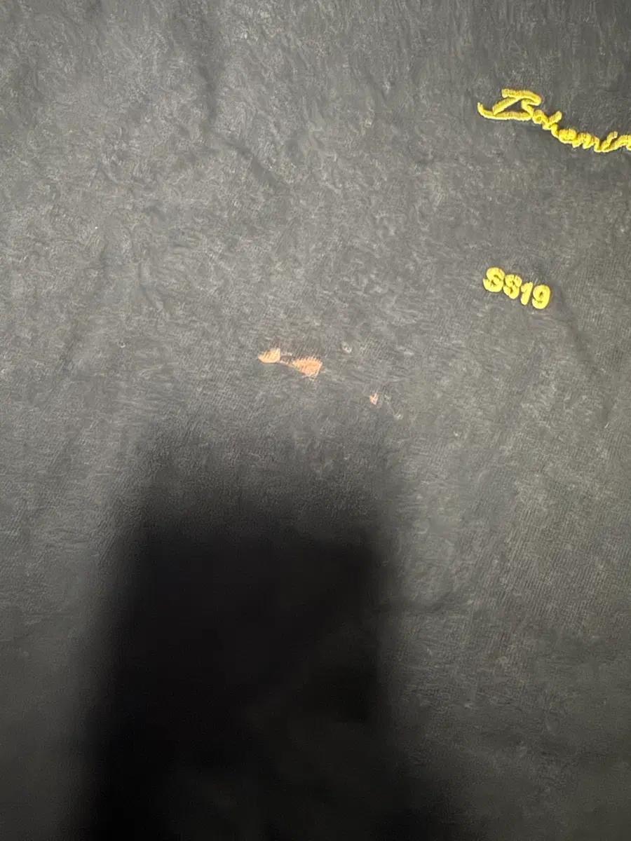 정품 앤더슨벨 백 프린팅 오버핏 반팔 티셔츠 S 블랙 7