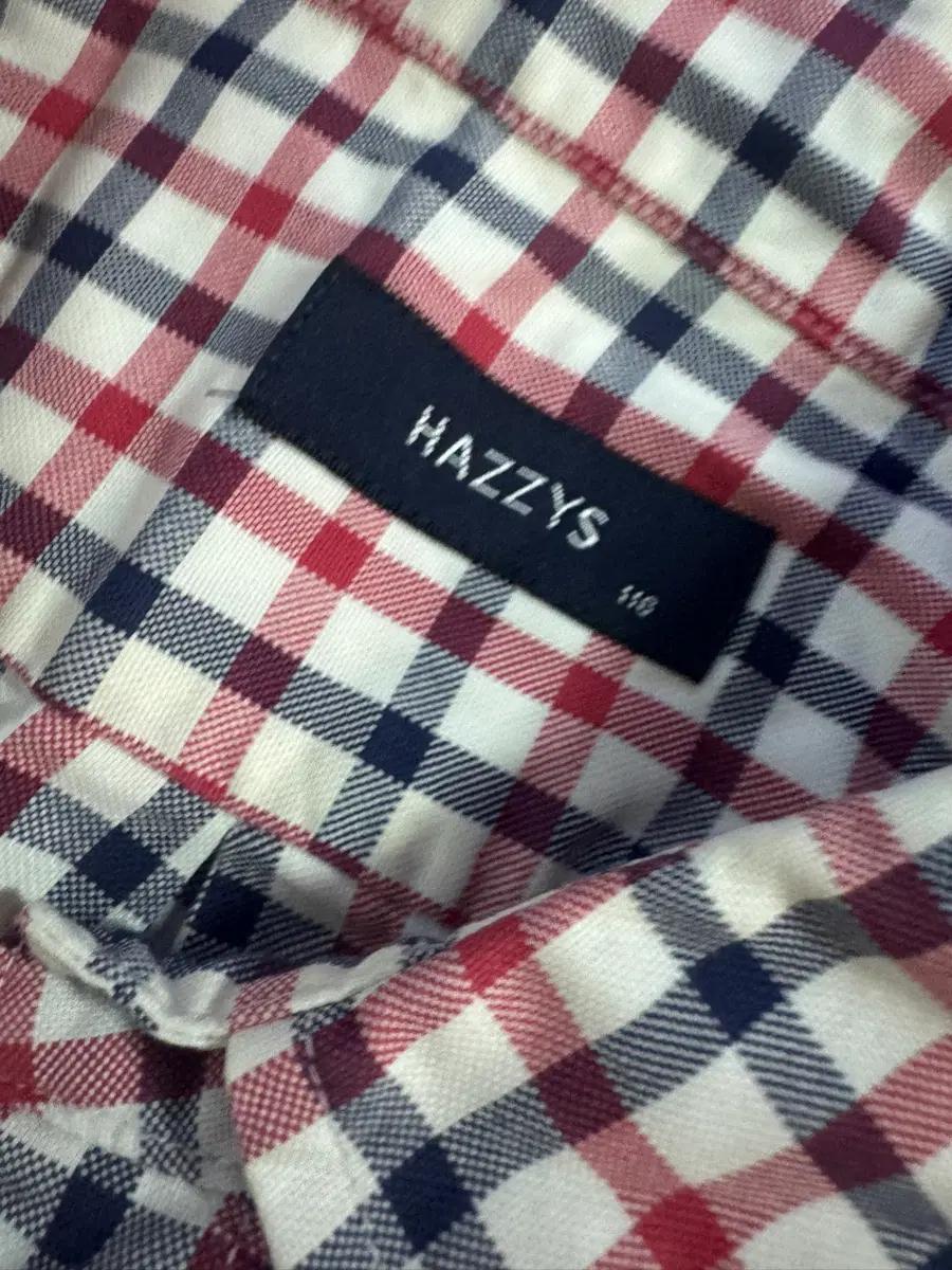 헤지스 Hazzys 빈티지 오버핏 반팔 체크 셔츠 2XL 4