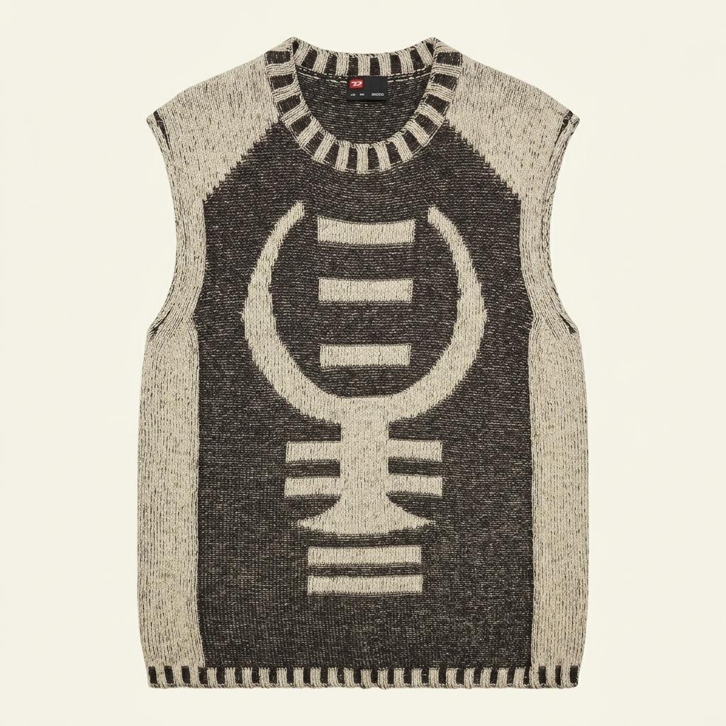 디젤 니트 조끼