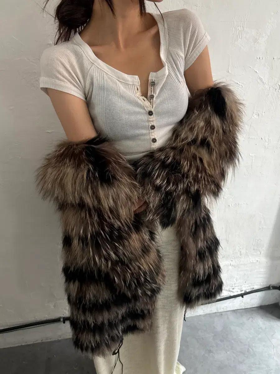 Isabel Marant 이자벨마랑 폭스 퍼 후드 코트 4