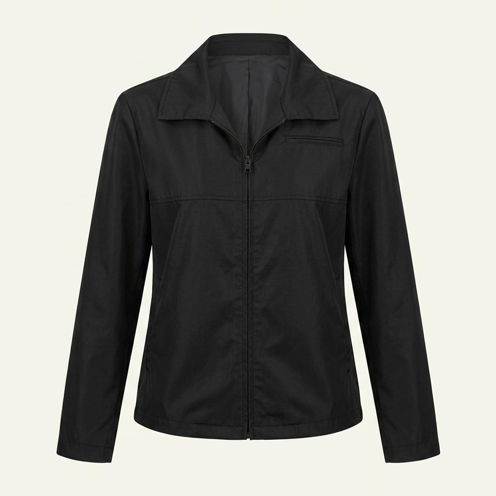 Prada 프라다 블랙 카라 나일론 숏 자켓