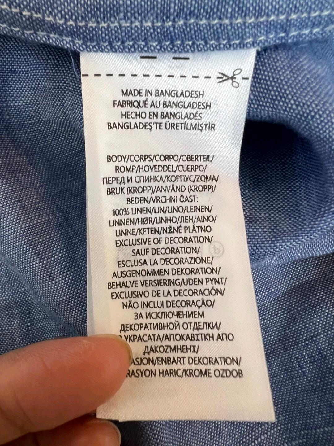 폴로랄프로렌 남성 블루 클래식핏 린넨긴팔셔츠 7