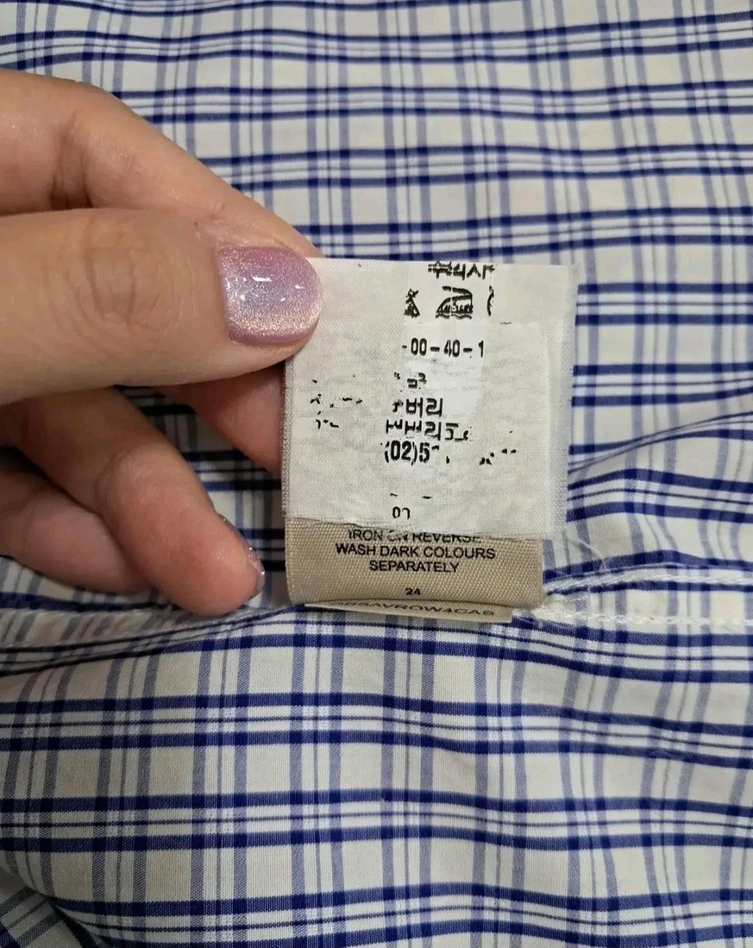 버버리런던 남성 체크반팔셔츠 6
