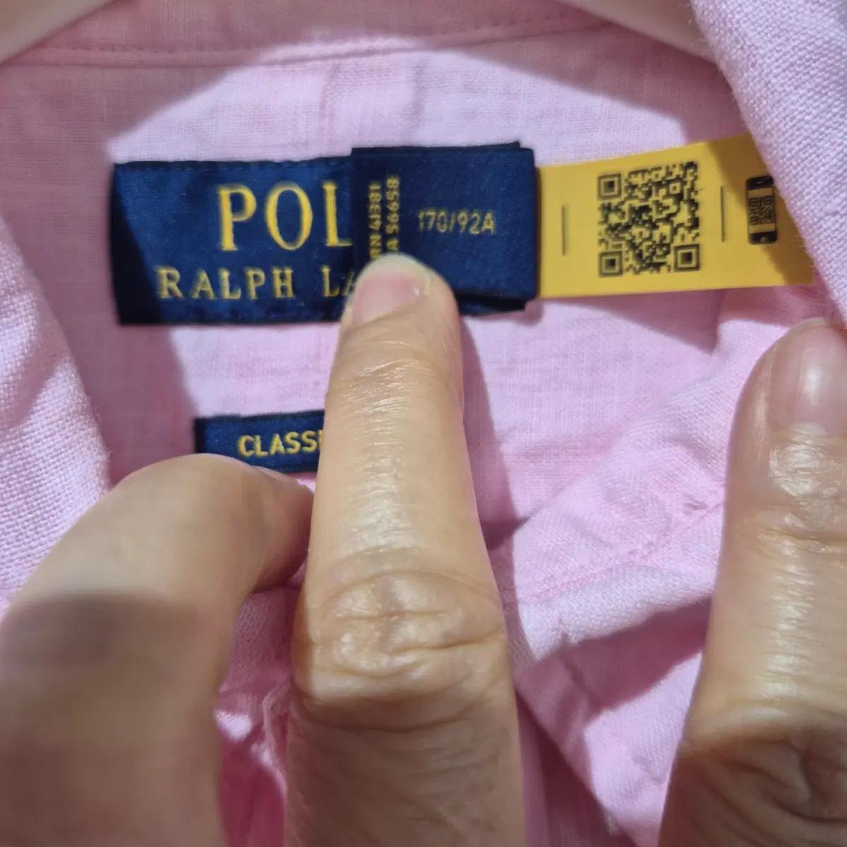 폴로 랄프로렌 핑크 린네 반팔 셔츠 4