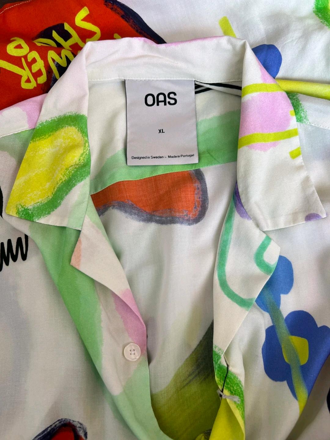 OAS오아스 남성 스웨덴 플라워샵비스코스 반팔셔츠 3