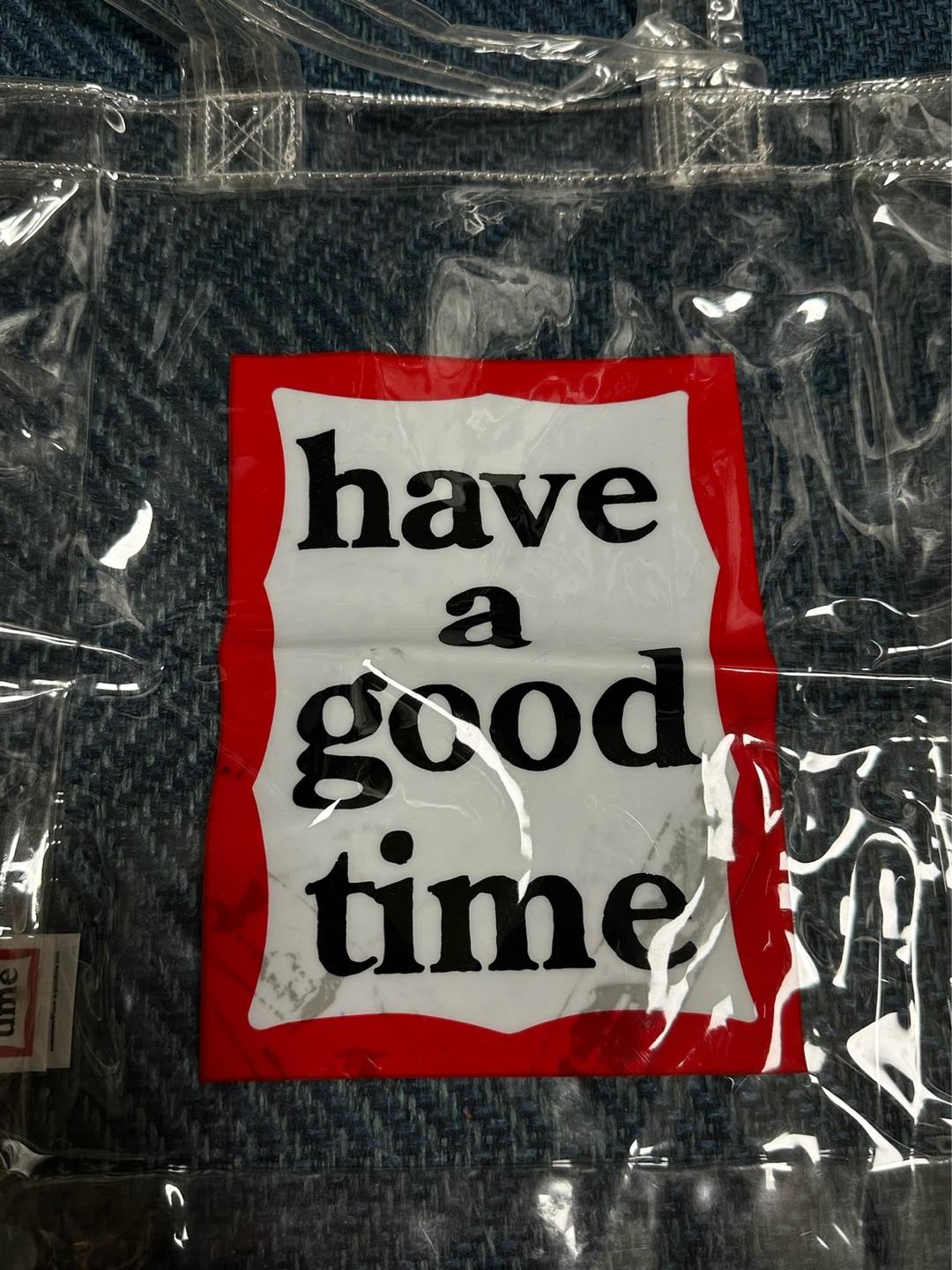 Have a good time 투명 에코백 토트백 비치백 4