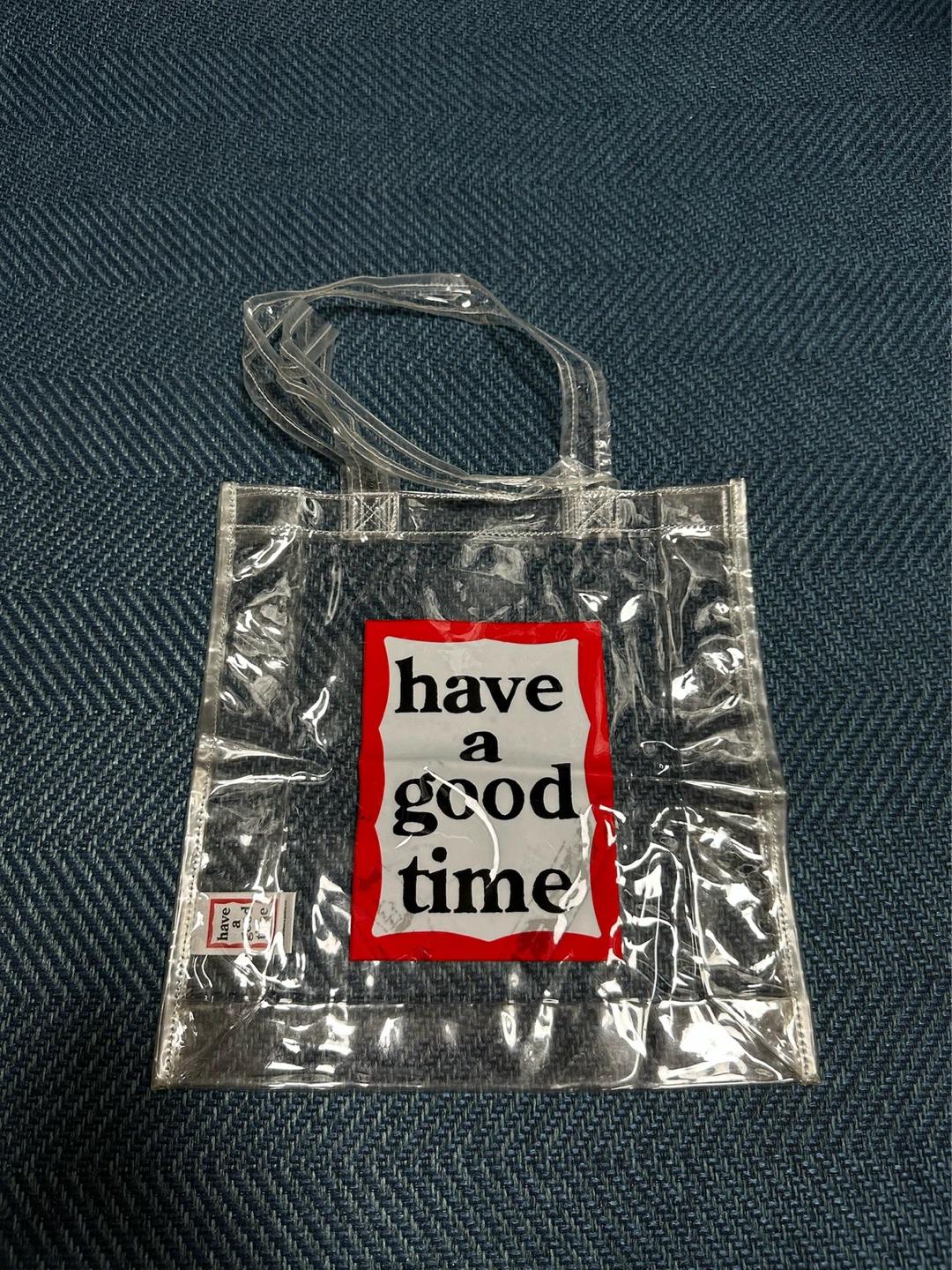 Have a good time 투명 에코백 토트백 비치백 2