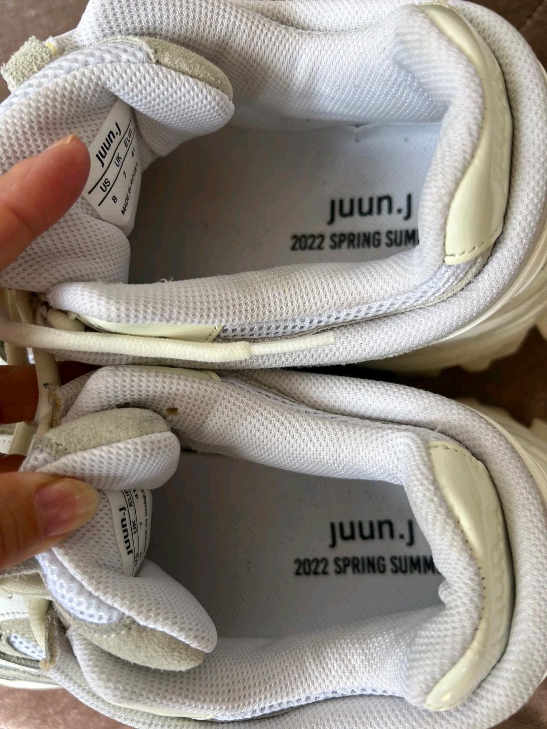 준지 JUNN.J 아이보리 트레일스니커즈 러그솔운동화 6