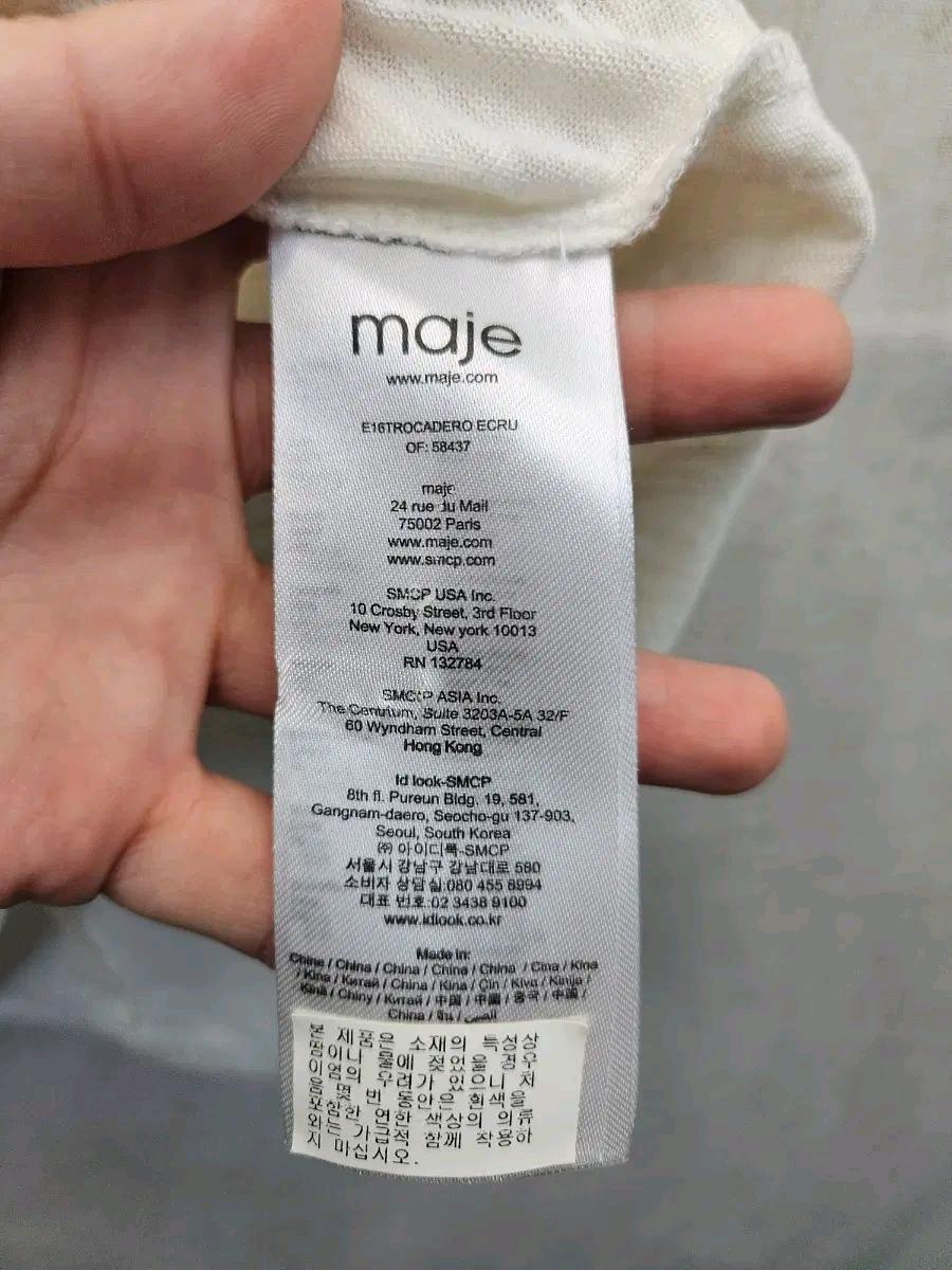 maje 브이넥 여성 반팔티 .434 5