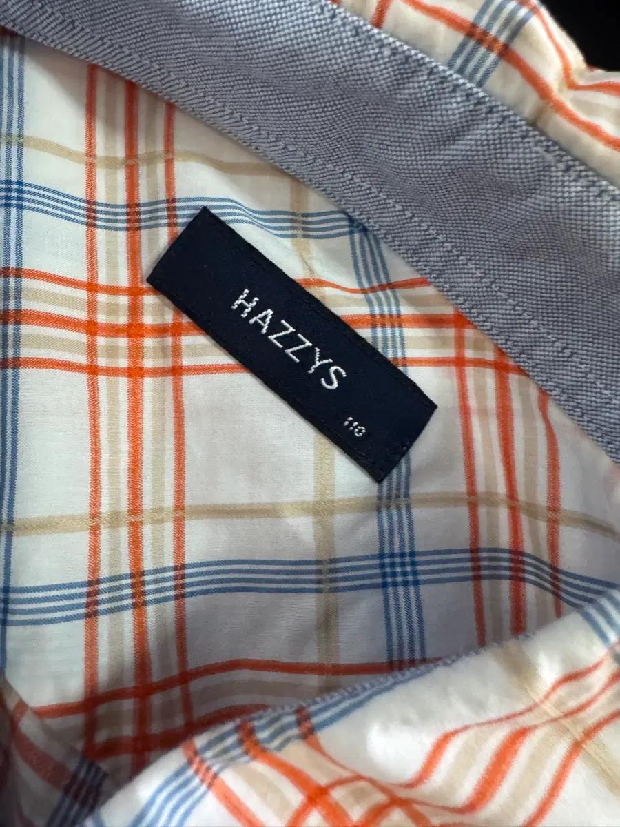 헤지스 Hazzys 올드스쿨 깔끔한 반팔 체크 셔츠 XL 5