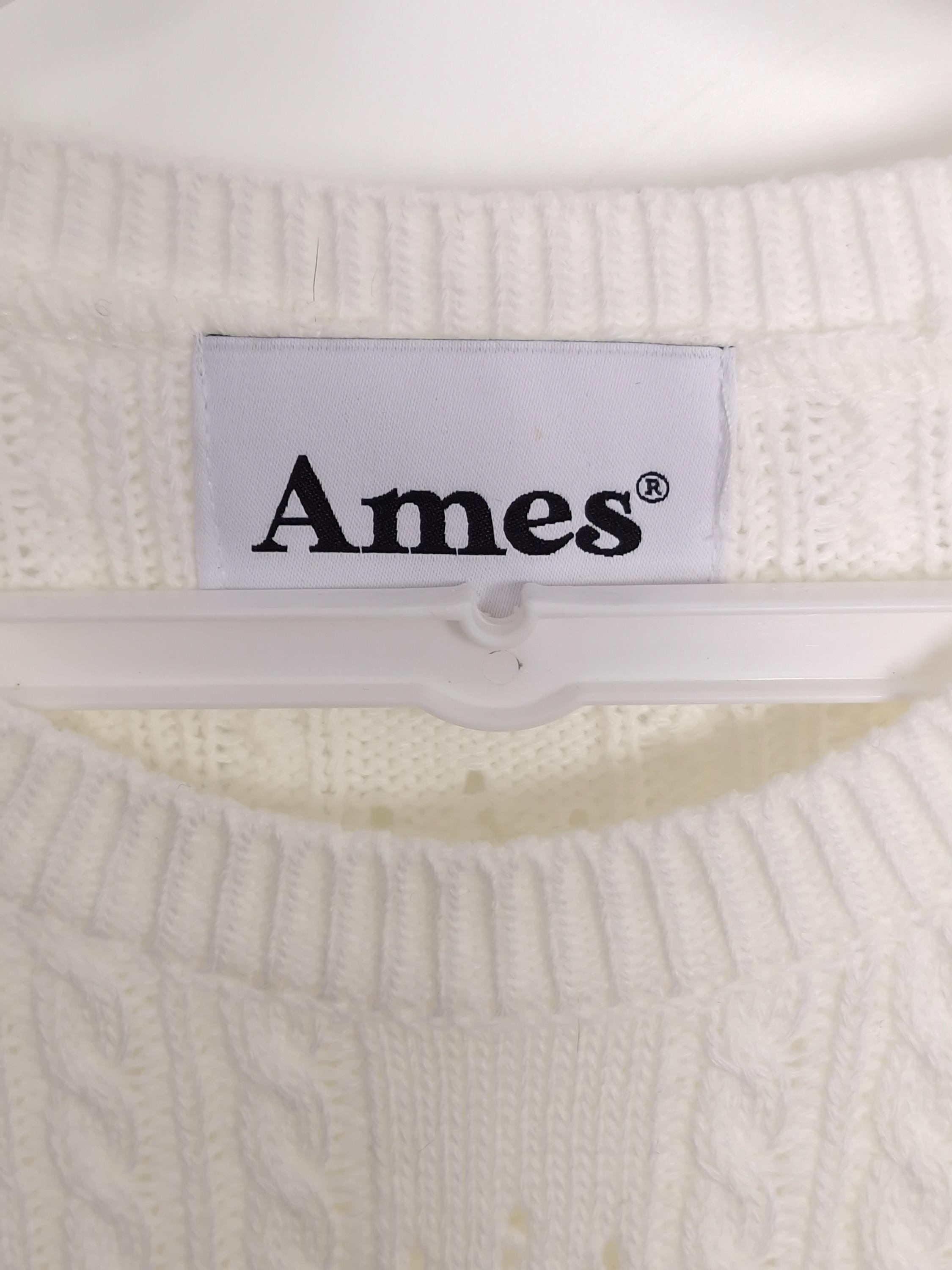 아메스월드와이드 AMES-WORLDWIDE 아이보리 반팔 니트 Free [A766] 4