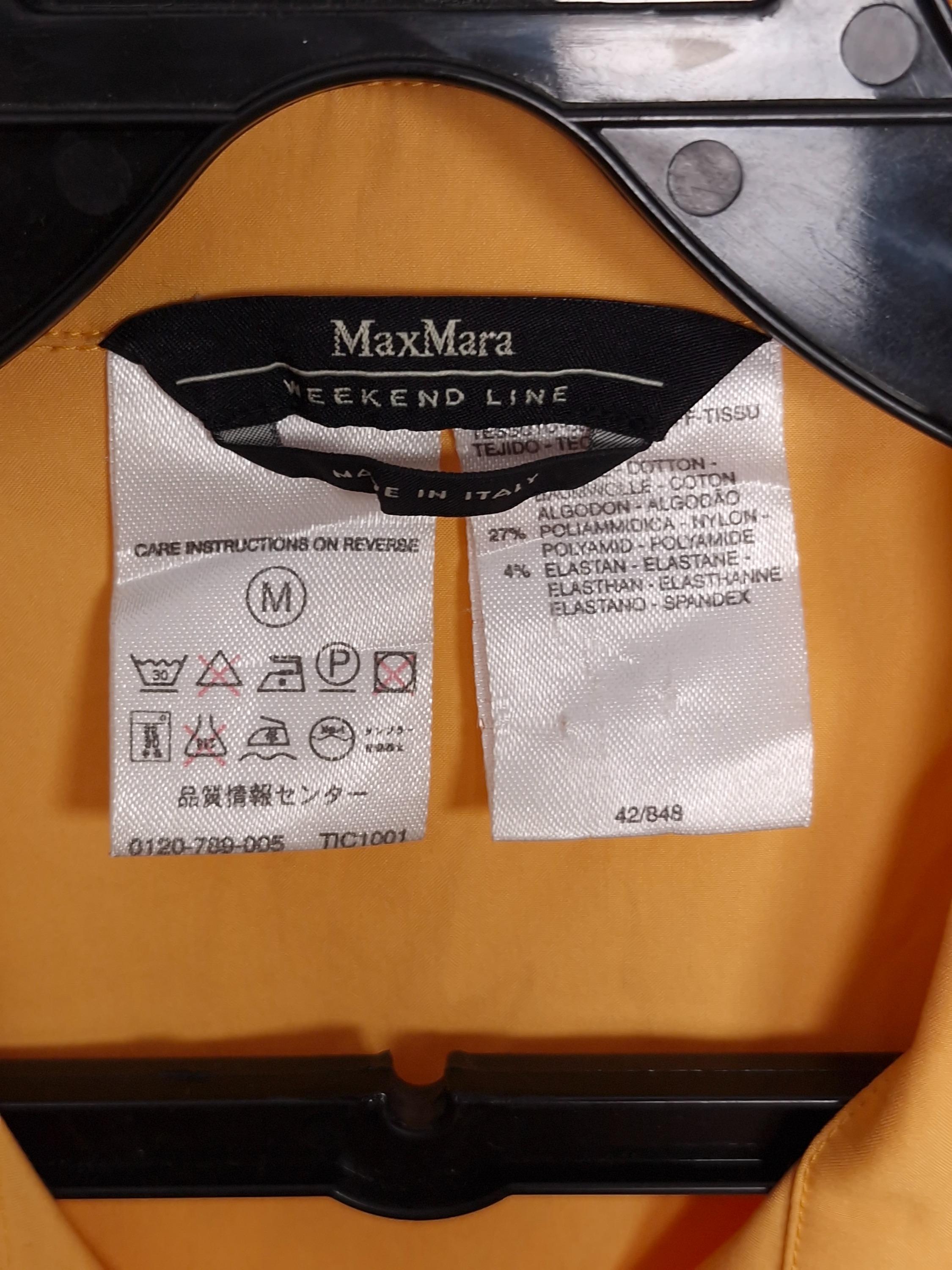 위크엔드막스마라 위켄드 WEEKENDMAXMARA 오렌지 민소매 셔츠 M [A776] 5