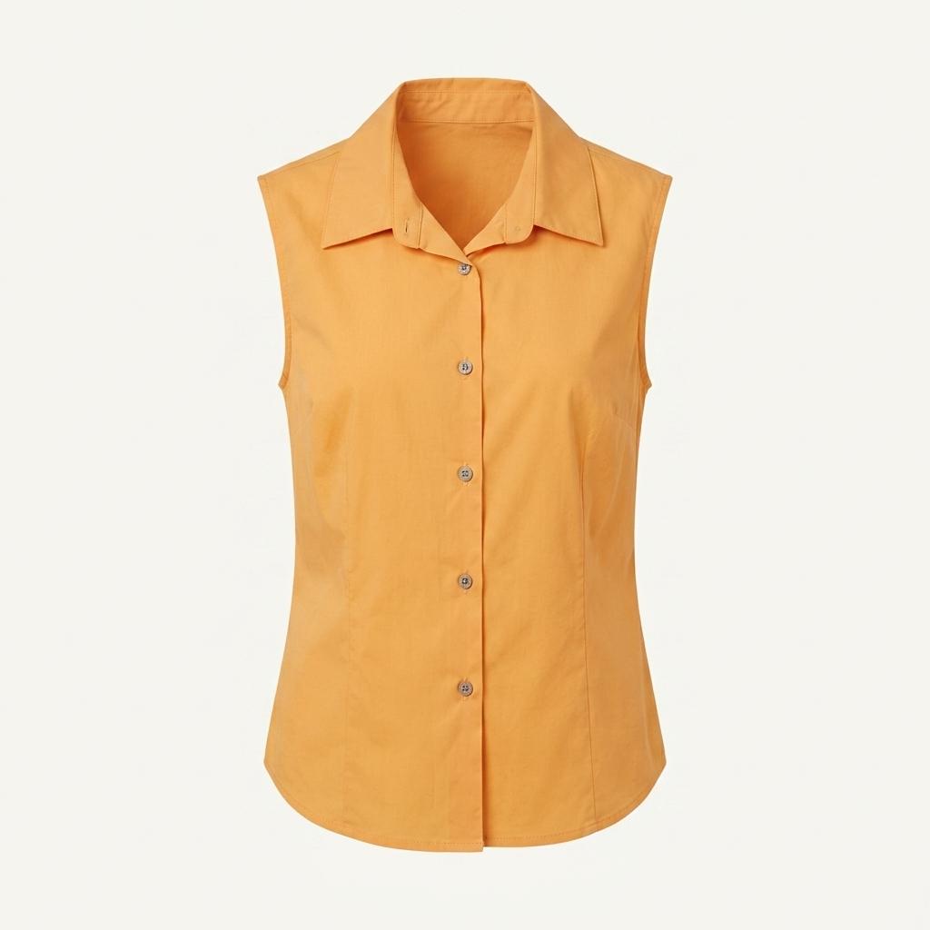 위크엔드막스마라 위켄드 WEEKENDMAXMARA 오렌지 민소매 셔츠 M [A776] 1