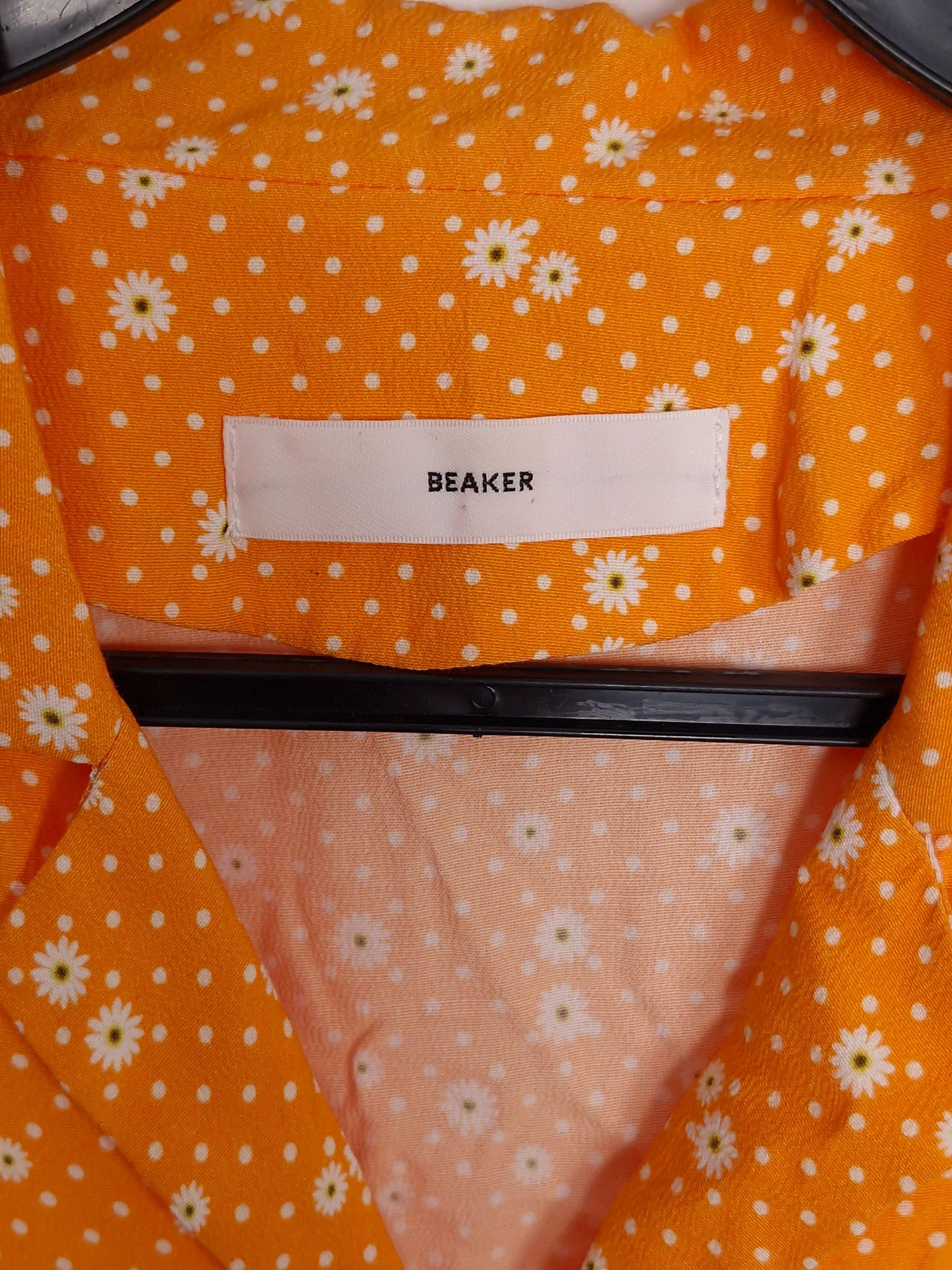 비이커 BEAKER 오렌지 플라워 롱 원피스 82 [A791] 4