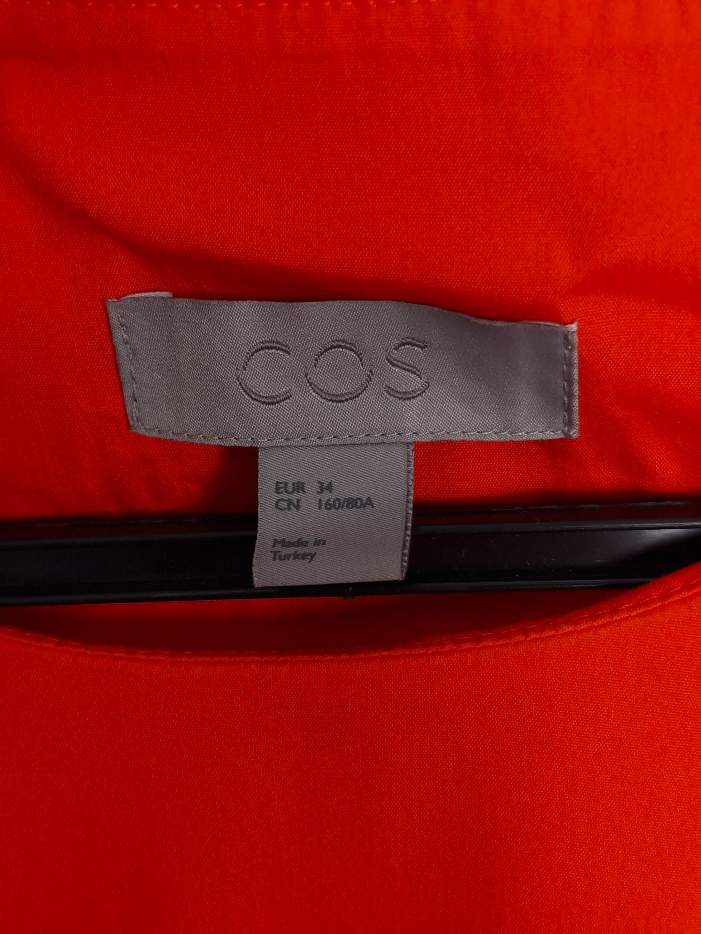 코스 COS 주황 롱 원피스 EUR 34 [A793] 4