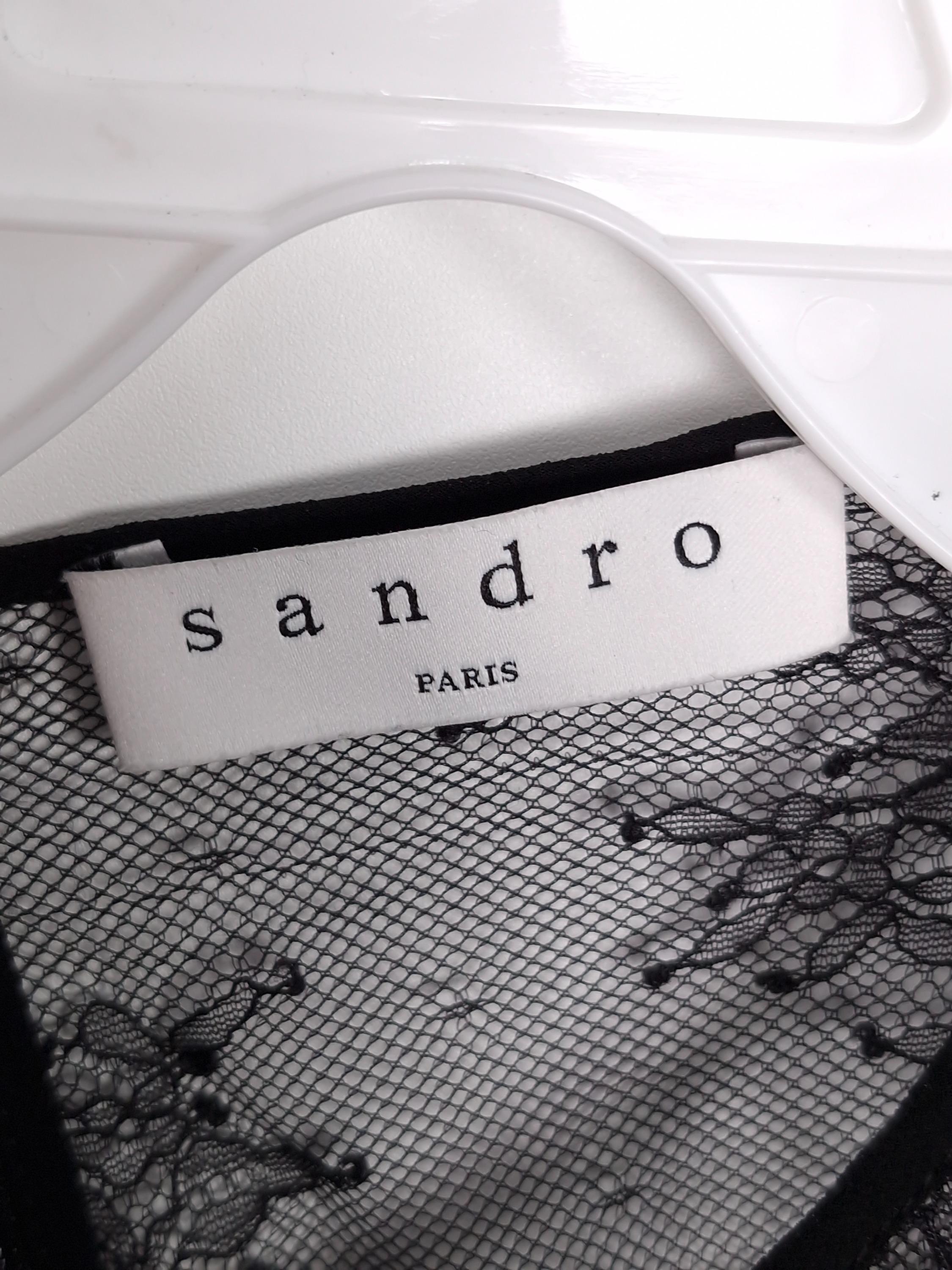 산드로 sandro 검정 레이스 롱 원피스 2 [A794] 4