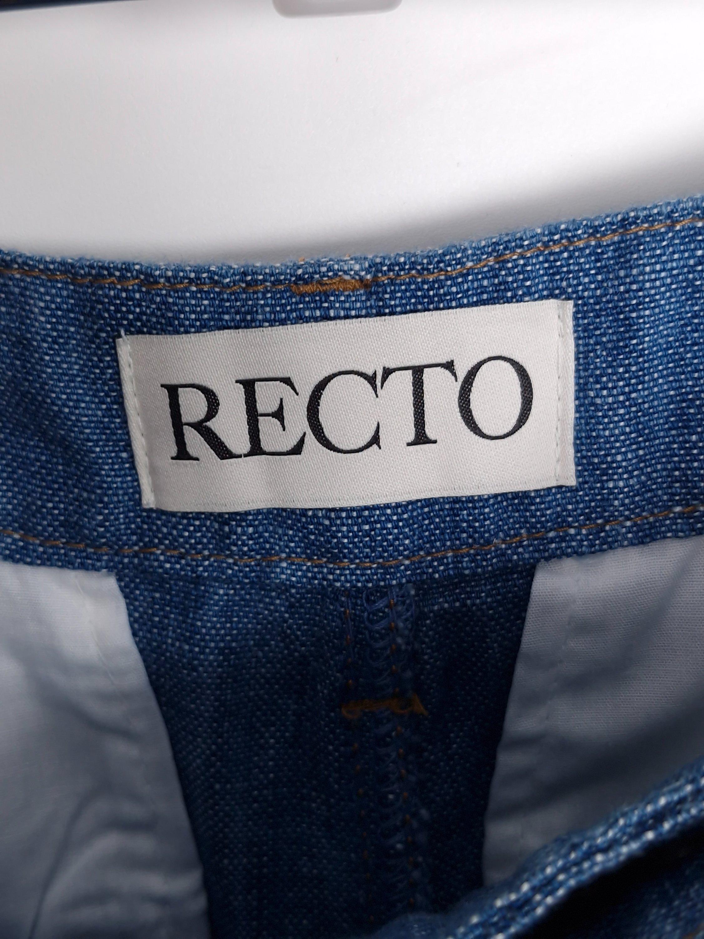 렉토 RECTO 블루 데님 반바지 S [A805] 4