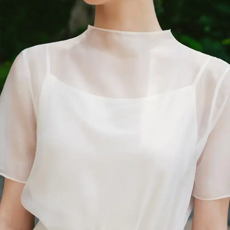 새상품, 택있음) 시에 에트 시어 블라우스(화이트) 2