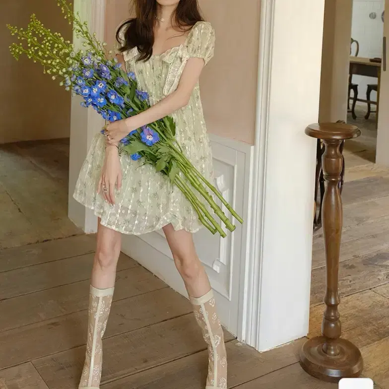 신스덴 리본 캉캉 미니원피스 3