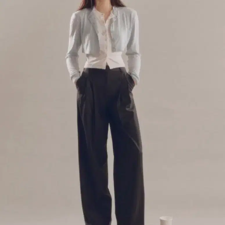 (새상품)아비에무아 레이어드 소프트 울 가디건 1 블루 3