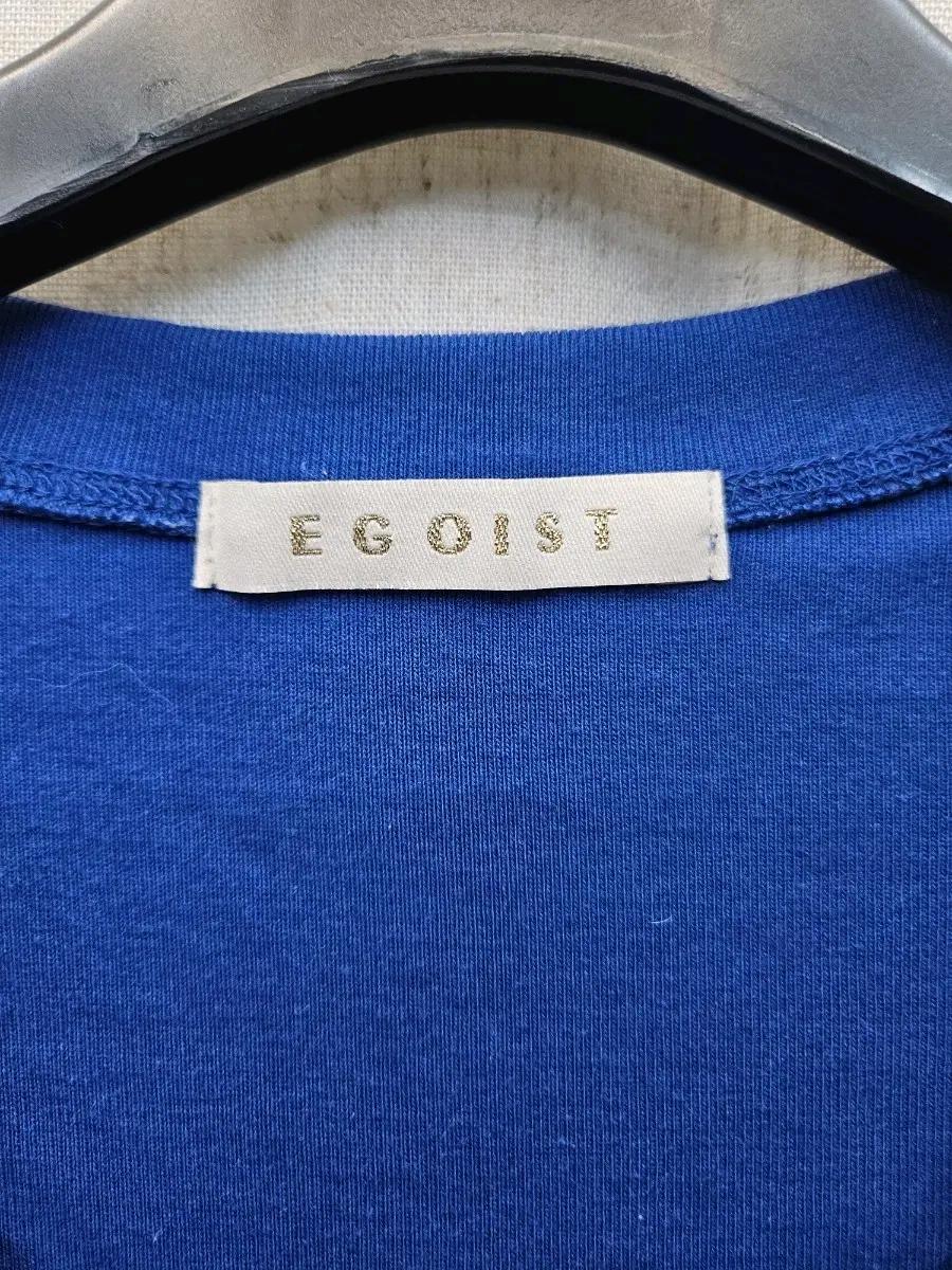 EGOIST 블루 레터링 반팔티 .443 4